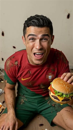 Poor Ronaldo vs rich Haaland who begs for food 😭🙏 #football #ronaldo