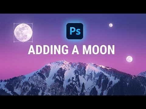 How to Add the Moon with Photoshop - Fast & Easy