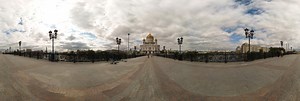 Orthodox Cathedral of Christ the Saviour (rebuilt in 2000). Moscow. Russia 360 Panorama | 360Cities
