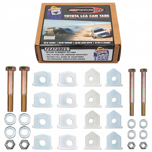 Poly Performance "Taco Tabs" Alignment Cam Delete Kit for 03-09 Toyota 4Runner / 05-15 Tacoma / 07-09 FJ Cruiser, 03-09 Lexus GX470 | POLY PERFORMANCE