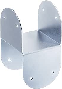 4 Pcs 4x4 Post Caps Tie Bracket,14 Gauge Post Base Steel Post Anchor Connector Steel Mounting Brackets Support for Post to Wood Deck