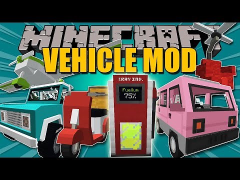 VEHICLE MOD - Vehículos Aéreos, Terrestres y marinos (con gasolina) - Minecraft mod 1.12.2