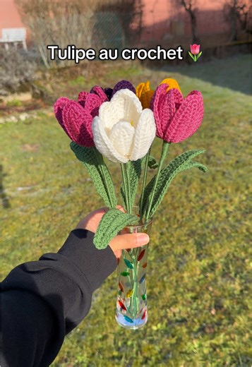 Créer une tulipe au crochet : Tuto facile et rapide