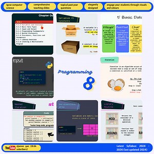 IGCSE Computer Science Chapter 8 - Programming [200x Animated Slide Exercises]