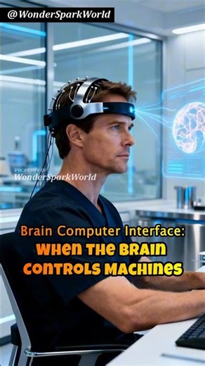 BRAIN COMPUTER Interface: When the Brain Controls Machines #shorts
