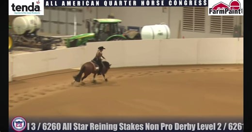 6.4K views · 153 reactions | CONGRATULATIONS to Courtney Chown and MayIHaveAnother on another beautiful run this morning in the All Star Reining Stakes Non Pro Derby! They scored a 216.5 to place them top five in several levels! #TeamKP #Congress2025 | Price Performance Horses | Facebook
