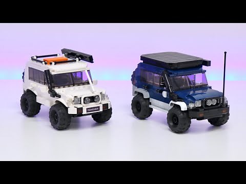 Custom Lego 4WD 4x4 Models (Pajero, Landcruiser, FJ Cruiser)