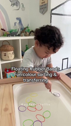 Fun Color Sorting and Transferring Activity for Toddlers