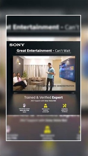 Sony BRAVIA 80 cm (32 inches) HD Ready Smart LED Google TV KD-32W835 (Black) price under 30000