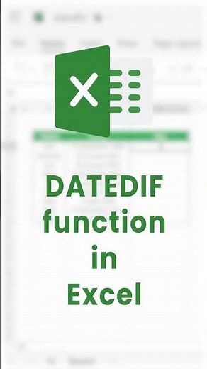 How to calculate Age in Excel? (DATEDIF function) | Calculate age from Date of Birth #shorts #excel