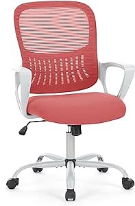 Gaming Chair, High Back Computer Chair, Ergonomic Office Chair, Leather Racing Chair, Executive Swivel Recliner Desk Chair with Removable Headrest and Lumbar Pillow, Adjustable Armrests, Black/Red