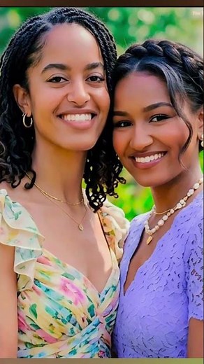 Barack And Michelle Obama Daugthers Malia And Sasha Obama Looking Beautiful