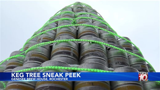 Rochester's Genesee Brewery to light up 650-keg, 25,000-light tree Friday in annual tradition
