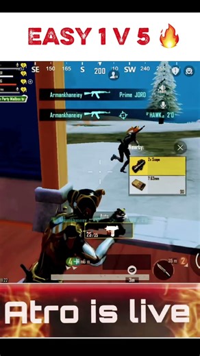 ⚡ “ATRO Goes Beast Mode! Easy 1v5 Clutch LIVE!” #atro #bgmi #bgmishorts #pubgmobile #trending #viral