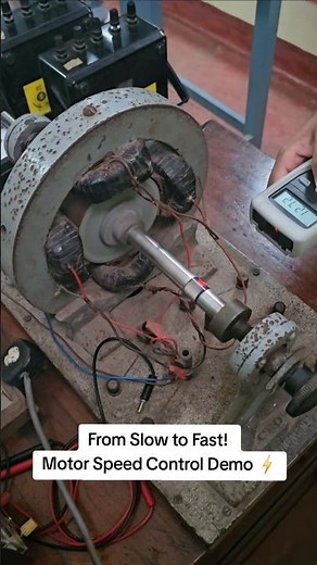 Control Motor Speed with a Variac 🔥 #engineering #stem #motorcontroller #voltageregulator #stem