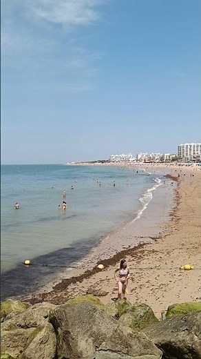 Playa de Rota y Bahía de Cádiz desde el espigón 🌊