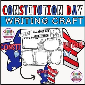Constitution Day Activities Writing Prompts Craft Bulletin Board 1st Grade