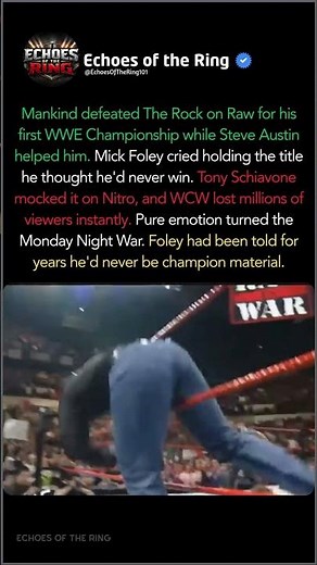 When Mankind Finally Became WWE Champion. #shorts