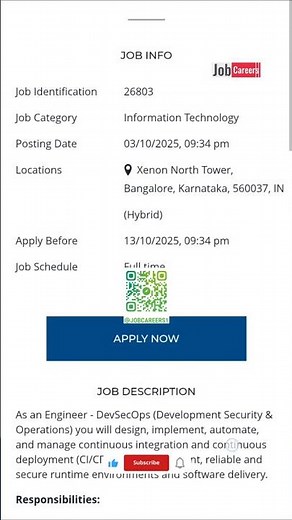 Wesco Hiring DevSecOps Engineers in Bangalore | Apply Now #applynow #devsecops