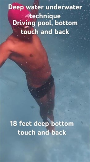 Swimming|| diving pool, bottom touch and back quickly # underwater technique # ￼ dive