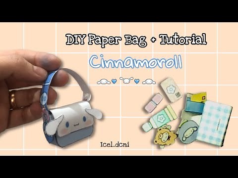 How to make diy | Cinnamoroll Paper purse bag | remake