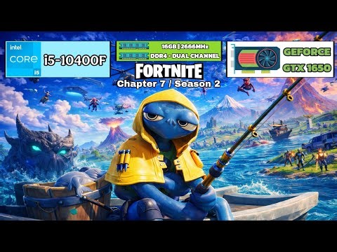GTX 1650 + i5 10400F - Fortnite Chapter 7 / Season 2 - High & Performance Mode ,Fps Test