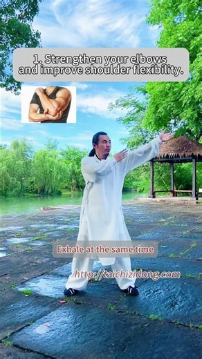 260743-Tai Chi Basic – Self-defense Horizontal Elbow.