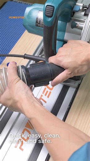 Quick-Change Dust Collection Adapter | POWERTEC 70479 #dustcollector