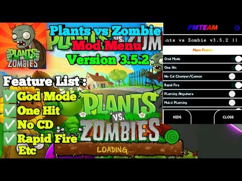 New Update!!! Plants vs Zombie v3.5.2 - Mod Menu | By FMTeam
