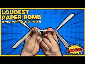 Paper Popper That Pops Loud Easy Origami Paper Bomb Tutorial for Fun Pranks