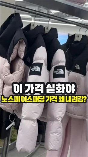 이 가격 실화야? 노스페이스 패딩 가격 왜 내려감 #노스페이스#패딩#세일