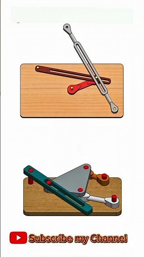 Quick return mechanism || mechanical mechanism || 3 links, 4 links mechanism #cad #solidworks #3d