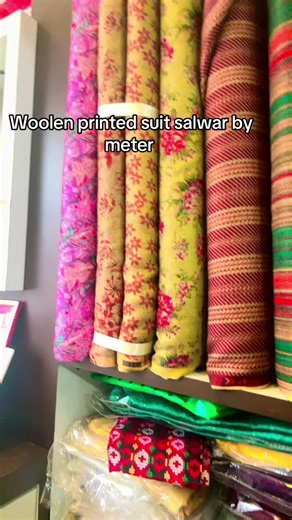 Woolen Printed Suit Salwar by the Meter - Shop Now!