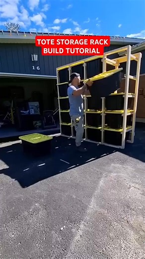 DIY TOTE STORAGE RACK STEP BY STEP BUILD TUTORIAL 102L 27G #storage #storagesolutions #diyproject | Michael Macleod