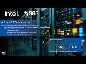 Intel & SAS: Instant Performance Boosts On-Prem or Cloud