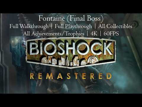 Bioshock | Remastered | Part 14 | Fontaine | Final Boss Battle | 100% Walkthrough/Playthrough | 4K
