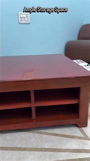 Wooden Twist Esto Teak Wood Coffee Table Set | Modern Center Table with Side Storage for Living Room