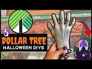5 DOLLAR TREE Halloween DIYs 🎃 Easy and Spooky Halloween crafts!