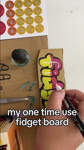 one time use fidget board ASMR