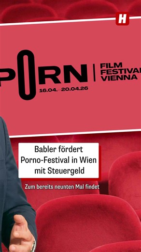SPÖ-Kulturminister Babler: 8.000 Euro Steuergeld für Porno-Festival