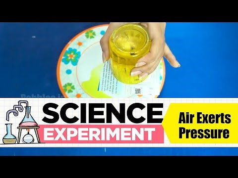 Air Exerts Pressure Experiment | Science Experiment -22 | Easy Chemistry Experiments