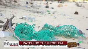 A 24-year-old Dutch inventor may have the solution to clean up the "Great Pacific Garbage Patch," which is about two times the size of Texas. https://cbsn.ws/2CyK4S5 | CBS Evening News