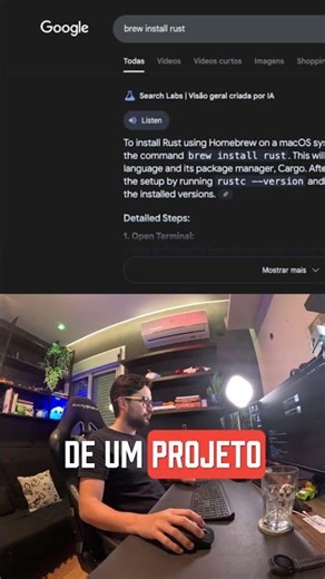 🚀 Meu primeiro "Hello, world!" em Rust 🦀 | Início da jornada!