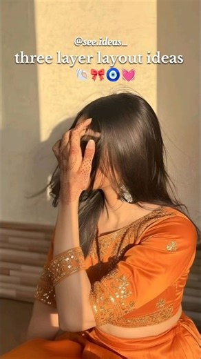 three layer layout ideas 💓🫶#layout #shorts #pose #trending