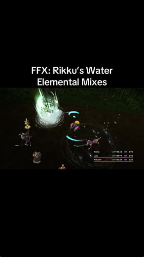Rikku’s Water Elemental Mixes in Final Fantasy X