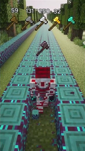 Minecraft:Axe vs Warped Stem