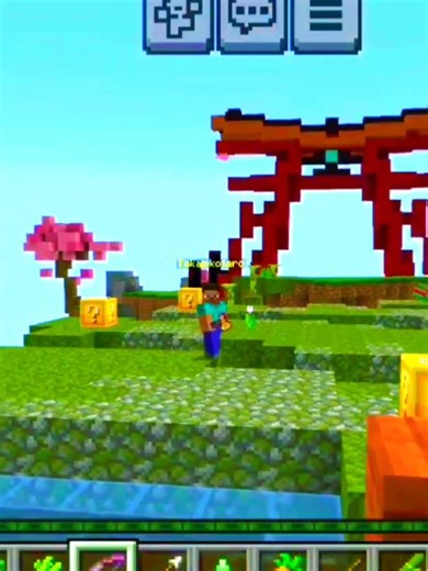 Minecraft lucky block arrow fire survival player killed far enemy behind to the block gone wrong 😱 😱