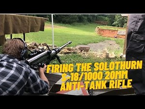 Firing the Solothurn S-18/100 20mm Anti-Tank Rifle