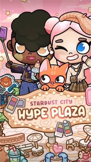 STARDUST CITY HYPED PLAZA NEW UPDATE| AVATAR WORLD #avatarfamily #tocaboca #avatarstudios