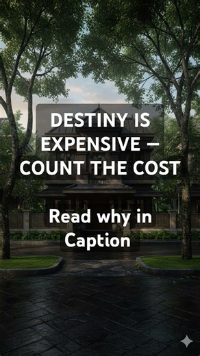 DESTINY IS EXPENSIVE — COUNT THE COST